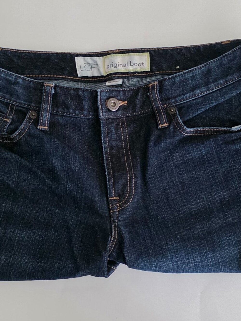 Ann Taylor LOFT Women's Denim Dark Wash Original Bootcut Jeans Size 8